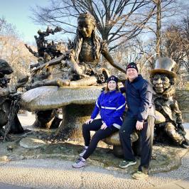 a group of people sitting in a tree